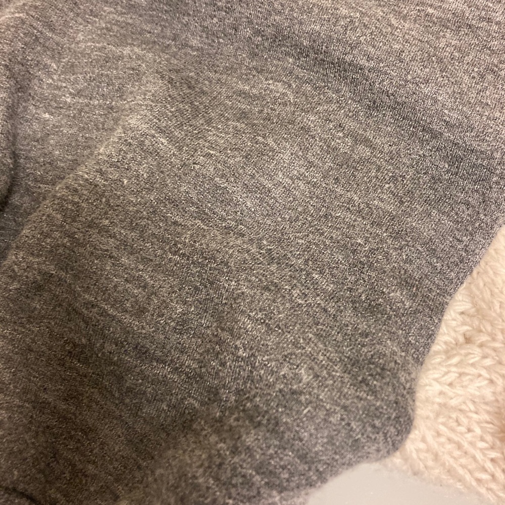 Grey Zara Sweater with Ivory Cable-knit Sleeves - Picture 5 of 10